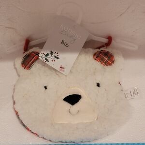 Kensie baby bear bib Christmas